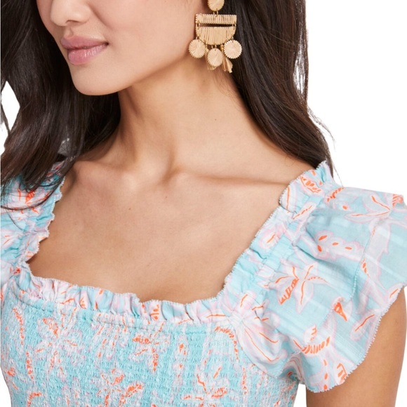 Vineyard, vines, white lace lined shirt size xs NWT - Picture 4 of 6